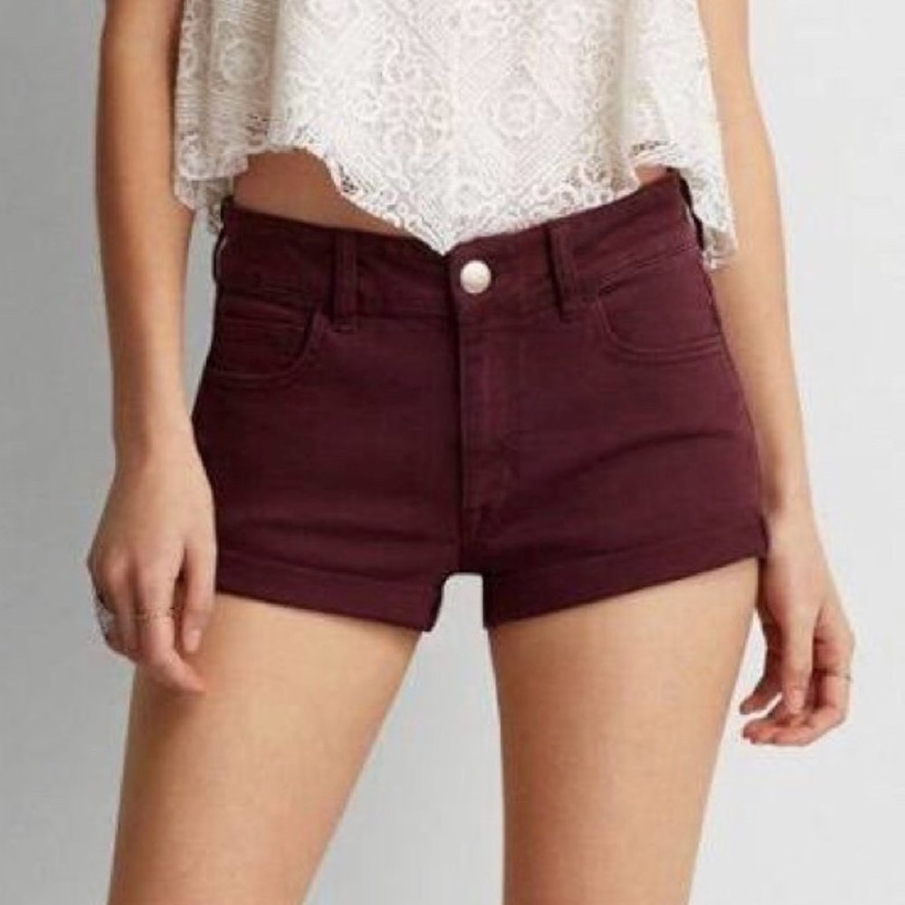 American Eagle high rise short shorts